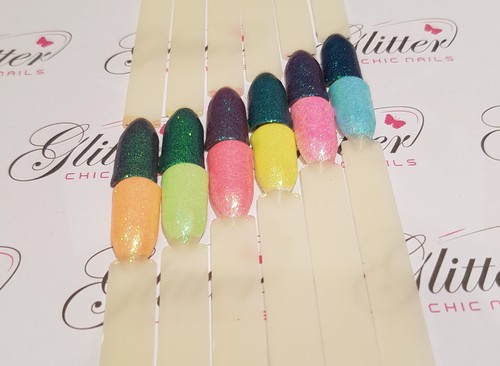 Neon sirena glitter per - per, nail